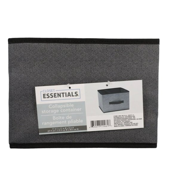 New! Lot of 4 Essentials Collapsible Storage Container WITH Handle - Picture 2 of 4